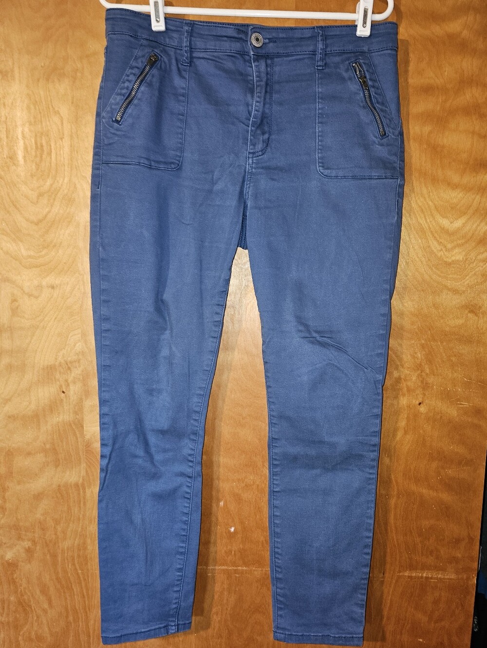 STS Blue Women's Skinny Zip-Pocket Jeans in Navy
